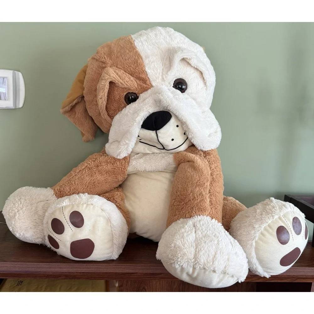 Peek-A-Boo Toys Bulldog Plush‎ Puppy Dog Stuffed Animal Sitting 32